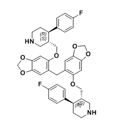 帕罗西汀杂质30,bis(6-(((3S,4R)-4-(4-fluorophenyl)piperidin-3-yl)methoxy)benzo[d][1,3]dioxol-5-yl)methane