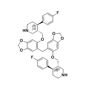 帕罗西汀杂质30,bis(6-(((3S,4R)-4-(4-fluorophenyl)piperidin-3-yl)methoxy)benzo[d][1,3]dioxol-5-yl)methane