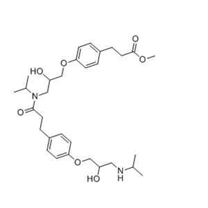 艾司洛尔杂质04,methyl 3-(4-(2-hydroxy-3-(3-(4-(2-hydroxy-3-(isopropylamino) propoxy)phenyl)-N-isopropylpropanamido)propoxy)phenyl)propanoate