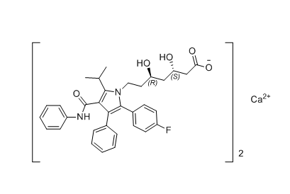 阿托伐他汀钙杂质B01,((3S,5R)-7-(2-(4-fluorophenyl)-5-isopropyl-3-phenyl-4-(phenylcarbamoyl)-1H-pyrrol-1-yl)-3,5-dihydroxyheptanoate)calcium(II)