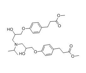 艾司洛尔杂质05,dimethyl 3,3'-((((isopropylazanediyl)bis(2-hydroxypropane-3,1-diyl)) bis(oxy))bis(4,1-phenylene))dipropanoate