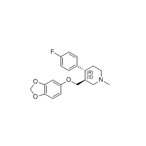 帕罗西汀杂质34,(3S,4R)-3-((benzo[d][1,3]dioxol-5-yloxy)methyl)-4-(4-fluorophenyl)-1-methylpiperidine