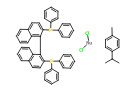 氯代[(S)-(-)-2,2'-二(二苯基膦)-1,1'-联萘](P-伞花素)氯化钌(II),(RutheniuM(1+),[1,1'-(1S)-[1,1'-binaphthalene]-2,2'-diylbis[1,1-diphenylphosphine-kP]]chloro[(1,2,3,4,5,6-h)-1-Methyl-4-(1-