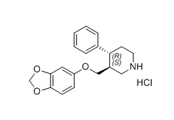 帕羅西汀雜質01,(3S,4R)-3-((benzo[d][1,3]dioxol-5-yloxy)methyl)-4-phenylpiperidine hydrochloride