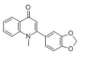 1-甲基-2- [3' ，4' - （亚甲二氧基）苯基] -4-喹诺酮,1-methyl-2-[3',4'-(methylenedioxy)phenyl]-4-quinolone