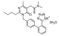 非馬沙坦鉀,2-n-Butyl-5-dimethylaminothiocarbonylmethyl-6-methyl-3-[[2'-(1H-tetrazol-5-yl)biphenyl-4-yl]methyl]pyrimidin-4(3H)-one potassium salt