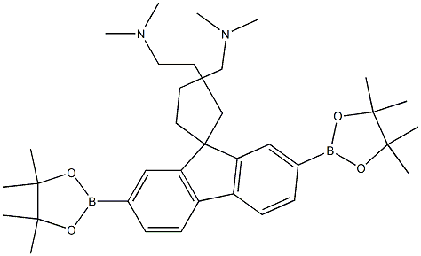 {3-[9-(3-Dimethylamino-propyl)-2,7-bis-(4,4,5,5-tetramethyl-[1,3,2]dioxaborolan-2-yl)-9H-fluoren-9-y,{3-[9-(3-Dimethylamino-propyl)-2,7-bis-(4,4,5,5-tetramethyl-[1,3,2]dioxaborolan-2-yl)-9H-fluoren-9-yl]-propyl}-dimethyl-amin