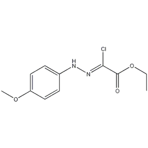 [(4-甲氧基苯基)肼基]氯乙酸乙酯,Acetic acid, 2-chloro-2-[2-(4-methoxyphenyl)hydrazinylidene], ethyl ester