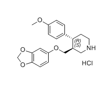 帕罗西汀杂质32（盐酸盐）,(trans)-3-((benzo[d][1,3]dioxol-5-yloxy)methyl)-4-(4-methoxyphenyl)piperidine hydrochloride