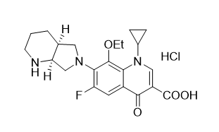 莫西沙星杂质C,1-cyclopropyl-8-ethoxy-6-fluoro-7-((4aS,7aS)-octahydro-6H- pyrrolo[3,4-b]pyridin-6-yl)-4-oxo-1,4-dihydroquinoline-3- carboxylic acid hydrochloride