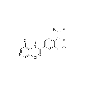 罗氟司特杂质H,N-(3,5-dichloropyridin-4-yl)-3,4-bis(difluoromethoxy) benzamide
