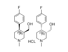 帕罗西汀杂质12,((3R,4R)-4-(4-fluorophenyl)-1-methylpiperidin-3-yl)methanol compound with ((3S,4S)-4-(4-fluorophenyl)-1-methylpiperidin-3-yl)methanol  (1:1) hydrochloride