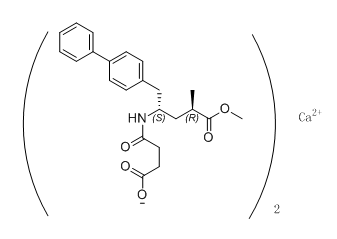 LCZ696杂质531-12,monocalciummono(4-(((2S,4R)-1-([1,1'-biphenyl]-4-yl)-5- methoxy-4-methyl-5-oxopentan-2-yl)amino)-4-oxobutanoate)