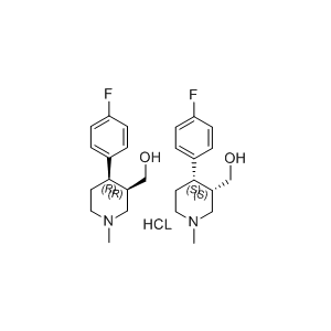 帕罗西汀杂质12,((3R,4R)-4-(4-fluorophenyl)-1-methylpiperidin-3-yl)methanol compound with ((3S,4S)-4-(4-fluorophenyl)-1-methylpiperidin-3-yl)methanol  (1:1) hydrochloride