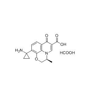 帕珠沙星杂质02,(S)-10-(1-aminocyclopropyl)-3-methyl-7-oxo-2,3-dihydro-7H-[1,4]oxazino[2,3,4-ij]quinoline-6-carboxylic acid formic acid