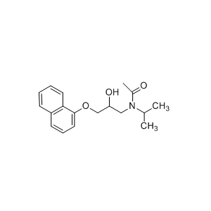 普萘洛尔杂质F,N-[2-hydroxy-3-(1-naphthalenyloxy)propyl]-N-(1- methylethyl)acetamide