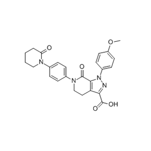 阿哌沙班杂质E,1-(4-methoxyphenyl)-7-oxo-6-(4-(2-oxopiperidin-1-yl)phenyl) -4,5,6,7-tetrahydro-1H-pyrazolo[3,4-c]pyridine-3-carboxylic acid