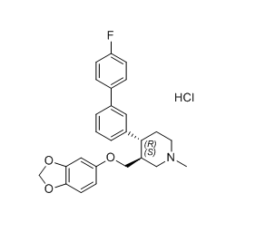 帕罗西汀杂质36,(trans)-3-((benzo[d][1,3]dioxol-5-yloxy)methyl)-4-(4'-fluoro-[1,1'- biphenyl]-3-yl)-1-methylpiperidine hydrochloride