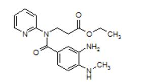 3-[(3-氨基-4-甲基氨基苯甲酰)吡啶-2-基氨基]丙酸乙酯,3-[(3-AMINO-4-METHYLAMINO-BENZOYL)-PYRIDIN-2-YL-AMINO]-PROPIONIC ACID ETHYL ESTER