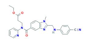 3-[[[2-[[(4-氰基苯基)氨基]甲基]-1-甲基-1H-苯并咪唑-5-基]羰基]吡啶-2-基氨基]丙酸乙酯
