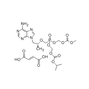 替诺福韦酯杂质C,((((((R)-1-(6-amino-9H-purin-9-yl)propan-2-yl)oxy)methyl) (((isopropoxycarbonyl)oxy)methoxy)phosphoryl)oxy)methyl methyl carbonate fumarate