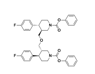 帕罗西汀杂质27,(3S,3'S,4R,4'R)-diphenyl 3,3'-(oxybis(methylene))bis(4-(4- fluorophenyl)piperidine-1-carboxylate)