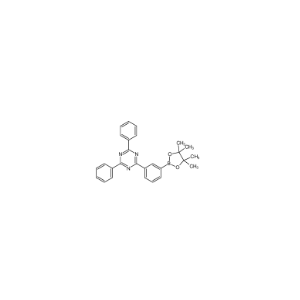 2-[3-(4,4,5,5-四甲基-1,3,2-二氧杂硼杂环戊烷-2-基)苯基]-4,6-二苯基-1,3,5-三嗪,2,4-Diphenyl-6-[3-(4,4,5,5-tetramethyl-1,3,2-dioxaborolan-2-yl)phenyl]-1,3,5-triazine
