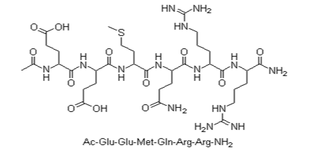 乙酰基六肽-8,AC-GLU-GLU-MET-GLN-ARG-ARG-NH2