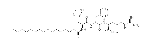 棕榈酰三肽-8,Pal-His-D-Phe-Arg-NH2