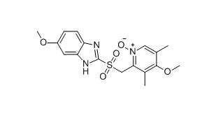 埃索美拉唑鈉雜質(zhì)I,4-methoxy-2-(((6-methoxy-1H-benzo[d]imidazol-2-yl)sulfonyl) methyl)-3,5-dimethylpyridine 1-oxide