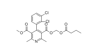 丁酸氯维地平杂质IV,3-((butyryloxy)methyl) 5-methyl 4-(2,3-dichlorophenyl)-2,6- dimethylpyridine-3,5-dicarboxylate