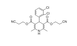 丁酸氯维地平杂质Ⅶ,bis(2-cyanoethyl)4-(2,3-dichlorophenyl)-2,6-dimethyl-1,4-dihy-dropyridine-3,5-dicarboxylate