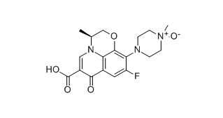 左氧氟沙星杂质C,(S)-4-(6-carboxy-9-fluoro-3-methyl-7-oxo-2,3-dihydro-7H- [1,4]oxazino[2,3,4-ij]quinolin-10-yl)-1-methylpiperazine 1-oxide