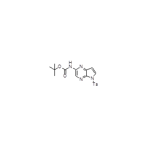 5-甲苯磺?；?5H-吡咯并[2,3-B]吡嗪-2-胺基甲酸叔丁酯