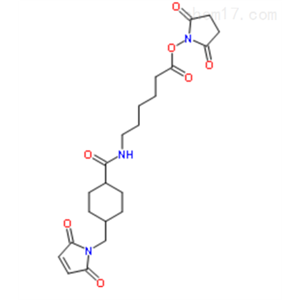 琥珀酰亚胺基-[4-(N-马来酰亚胺甲基)]-环己烷-1-甲酸-(6-氨基己酸酯),LC-SMCC