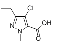 4-氯-3-乙基-1-甲基-1H-吡唑-5-羧酸,4-Chloro-3-ethyl-1-methyl-1H-pyrazole-5-carboxylic acid