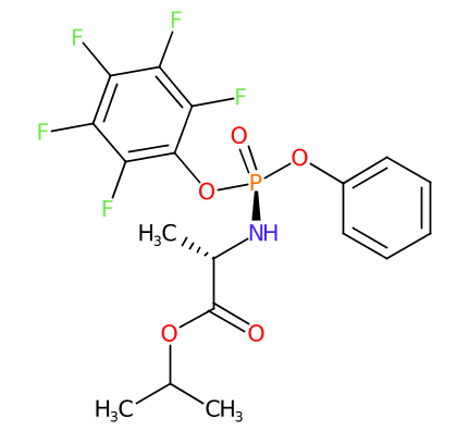 (S)-isopropyl 2-(((R)-(perfluorophenoxy)(phenoxy)phosphoryl)amino)propanoate,(S)-isopropyl 2-(((R)-(perfluorophenoxy)(phenoxy)phosphoryl)amino)propanoate