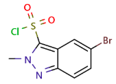 5-bromo-2-methyl-2H-indazole-3-sulfonyl chloride,5-bromo-2-methyl-2H-indazole-3-sulfonyl chloride