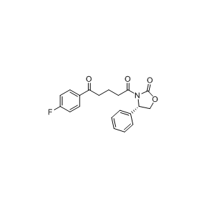 Compound D，(4S)-3-[5-(4-氟苯基)-1,5-二氧代戊基]-4-苯基-2-恶唑烷酮