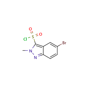 5-bromo-2-methyl-2H-indazole-3-sulfonyl chloride,5-bromo-2-methyl-2H-indazole-3-sulfonyl chloride