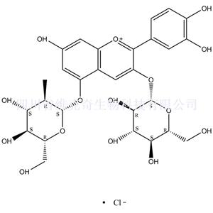 氯化失车菊素-3,5-O-双葡萄糖苷,Cyanidin-3,5-O-diglucoside chloride