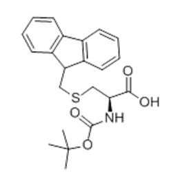 N-Α-叔丁氧羰基-S-(9-芴甲基)-L-半胱氨酸,(2R)-3-(9H-fluoren-9-ylmethylsulfanyl)-2-[(2-methylpropan-2-yl)oxycarbonylamino]propanoic acid