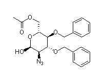 2-叠氮基-2-脱氧-3,4-二-O-苄基-beta-D-吡喃葡萄糖 6-乙酸酯,2-Azido-2-deoxy-3,4-bis-O-(phenylmethyl)-beta-D-glucopyranose 6-acetate