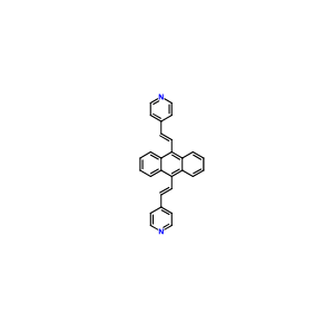 9,10-di-<β-(4-pyridyl)vinyl>anthracene,9,10-di-<β-(4-pyridyl)vinyl>anthracene