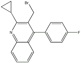 3-溴甲基-2-环丙基-4-(4’-氟苯基)喹啉,3-(Bromomethyl)-2-cyclopropyl-4-(4'-fluorophenyl)quinoline