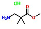 2,2-二甲基-3-氨基丙酸甲酯盐酸盐,methyl 3-amino-2,2-dimethylpropanoate hydrochloride