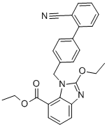 阿齊沙坦中間體乙酯,Ethyl 2-ethoxy-1-[(2'-cyanobiphenyl-4-yl)methyl]-1H-benzimidazole-7-carboxylate