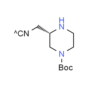 tert-butyl (S)-3-(cyanomethyl)piperazine-1-carboxylate,tert-butyl (S)-3-(cyanomethyl)piperazine-1-carboxylate