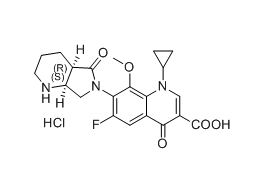 莫西沙星杂质29,1-cyclopropyl-6-fluoro-8-methoxy-4-oxo-7-((4aR,7aS)-5-oxooctahydro-6H-pyrrolo[3,4-b]pyridin-6-yl)-1,4-dihydroquinoline-3-carboxylic acid hydrochloride