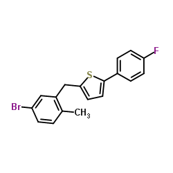 2-(2-甲基-5-溴苄基)-5-(4-氟苯)噻吩,2-[(5-bromo-2-methylphenyl)methyl]-5-(4-fluorophenyl)thiophene